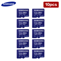 10pcs/lot Samsung PRO Plus Memory Card 128GB A2 V30 Read Speed up to 160MB/s Micro SD Card Class 10 U3 TF Card For 4K Video