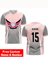2023 new[Free Custom Name & Number]Volleyball Sublimation T Shirt New Design 2023 VOLLEYBALL FULLY S