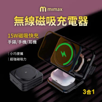 小米有品 | 米覓 mimax 無線磁吸充電器 X39 磁吸快充 行動電源 可折疊 小巧 好攜帶