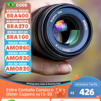 【 Do Brasil 】 Brightin Star 55mm F1.8 Full Frame Mirrorless Camera Lens for Sony A7IV A7III Canon RF Nikon Z Fujifiln XF 55 1.8