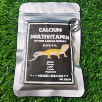 CALCIUM MULTI VITAMIN 100G VITAMIN D3 REPTILE HEWAN GECKO
