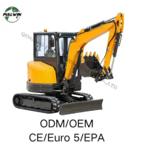 CE/EPA Kubota Engine Excavator 3 Ton 4 Ton Mini Bagger Digger Machine Farm Crawler Excavator Mini for Sale