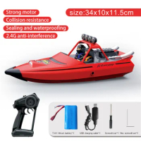 TY 725 2.4G 30km/h RC Boat Jet Speedboat Capsized Reset Waterproof LED Light Remote Control Ship High Speed Vehicles Models