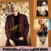 Foto Ditandatangani Tangan, BIGBANG T.O.P, Koleksi KPOP, 6