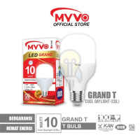 Bola Lampu LED Myvo Grand 10 Watt 10W 10Watt T Bulb Bohlam Cahaya Putih Murah Garansi Terang