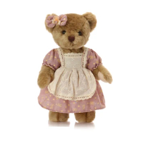 Joint Teddy Bear Plush with Clothes Collectable Retro Style Handmade Bear Stuffed Animal Doll Souvenir Gift