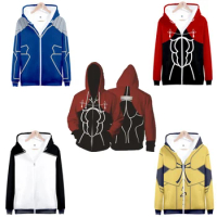 Anime Fate Grand Order Cosplay Costume Saber Altria Pendragon Alter Jeanne D Arc Archer Unisex 3D Hoodie Zipper Hooded Jacket