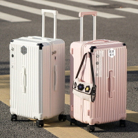 【免運費行李箱】 拉鏈款行李箱 多功能旅行箱 剎車輪 5個輪子 登機箱 28吋 大容量 胖胖箱  拉桿箱 行李箱