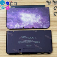 For NINTENDO NEW 3DS XL LL GALAXY BLUE Top &amp; Bottom Battery Cover Housing Shell
