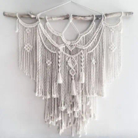 macrame wall hanging/ HIASAN DINDING/HIASAN DINDING MACRAME 56 Jati Kayu