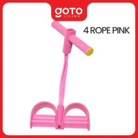 Goto Movi Tummy Trimmer Alat Olahraga Pengecil Perut Dan Pembakar Lemak Portable 4 ROPE PINK