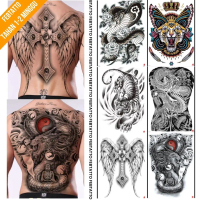 Tato Temporer FULL PUNGGUNG Ukuran 35cm x 48cm Motif Aesthetic Tatto Temporary Stiker Tato Halal Gro