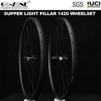 Super Light 1190g Carbon XC MTB Wheelset 29er Pillar 1420 MTB Wheels Tubeless QR / TA / Boost Ultra Light Carbon MTB Wheels 29