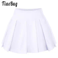Kids Girls Sport Skirt With Shorts Tennis Golf Badminton Skort Pleated Built-In Shorts Skirts Short Summer Athletic Skirt Girl