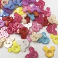 50/100Pcs Head Plastic Buttons Sewing/Wed Crafts Accessories PT31
