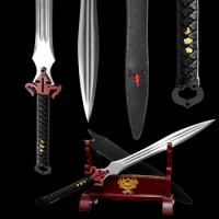 Sword of Han Dynasty Full Tang Dynasty Super Sharp Jungle Sword Hand Grind Chinese Knife Classic Furniture Decoration Sword