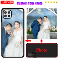 JURCHEN Photo Picture Custom Phone Case For Huawei Y6 Y7 Y9 Y5 Prime Pro 2018 2019 For Huawei Nova 7 SE Case DIY Silicone Cover
