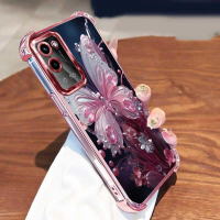 Ốp Cho OPPO A55 5G Và OPPO A56, Thiết Kế Hoạt Hình, Che Phủ Toàn Bộ, Chống Rơi, Ốp Bướm Trang Sức, B