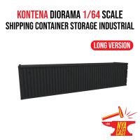Kontena Shipping Container For 1/64 Diorama Diecast Black Hotwheels 1:64 Scale Miniature Accessories