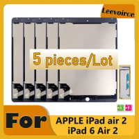 2/3/5Pcs Tested AAA+ LCD For Apple iPad 6 Air 2 A1567 A1566 LCD Display Touch Screen Digitizer Assembly Replacement For iPad 6
