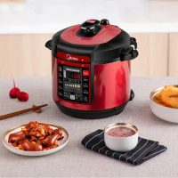 Midea Pressure Cooker 5L 2 Inner Pots Rice Cooker Red Instant Pot Timing Reservation Electric Cooker Fast Cooking Devices 220V
