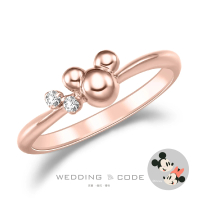 預購 WEDDING CODE 14K金 鑽石女戒 迪士尼米奇米妮 3501玫米奇(天然鑽石 母親節 現貨)