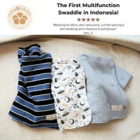 AKUSVARA - Tres Outer Space Swaddle Set, Bedong Multifungsi untuk Bayi