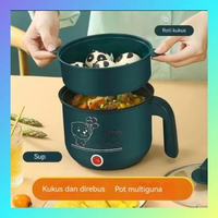 Panci Listrik Multifungsi YK DESIGN 0.8L dengan Desain Anti Lengket dan Aman Hijau