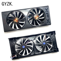 New For XFX Radeon RX5500XT 8GB Thicc II Pro black wolf version Graphics Card Replacement Fan panel with fan