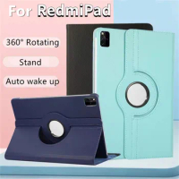 Funda For Xiaomi Redmi Pad Se Case 11 inch 2023 Redmi Pad 10.61 M Pad 5 6 Pro 11 Inch 360 Rotating Stand Flip Tablet Cover Cases