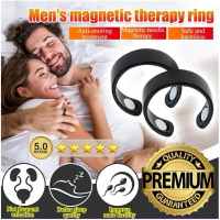 T-B 2PCS[Ready Stock]Men Ring Magnetic Therapy Ring Health Ring Rose Gold Magnetic Adjustable Ring f