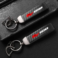 High-Grade Carbon Fiber Leather Motorcycle KeyChain For Suzuki SV650 650 SV SV650X SV650S Motorcycle Keychain Accessories