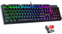 Redragon Mechanical Gaming Keyboard With Red Switches Wired Keyboard Mechanical With RGB BacklitProg