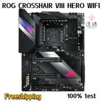 For ROG CROSSHAIR VIII HERO WIFI Motherboard 128GB PCI-E4.0 M.2 Socket AM4 DDR4 ATX X570 Mainboard 100% Tested Fully Work