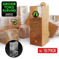 SEMPATI GROSIR Dispenser Soliter Sempati 10 Pcs Cepuk Wadah Tempat Makan Pakan Koloni Ternak Umbaran