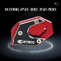 For KYMCO Downtown 200i 300i 350i 300 350 Motorcycle CNC Kickstand Foot Side Stand Extension Pad Support Plate Enlarge Stand