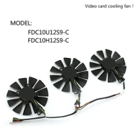 3Pcs 87MM FDC10U12S9-C FDC10H12S9-C Graphics Card Cooling Fan For ASUS GTX 980Ti 1060 1070 1080 Ti R9 390X 390 GTX RX480