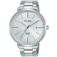 ALBA雅柏 世界地圖潮流手錶-43mm/白(VJ42-X296S/AS9K59X1)