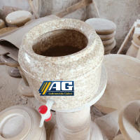 Guci Tempat Galon Marmer Putih Trotol