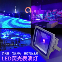LED紫外線光源投光燈無影膠壁畫墻畫酒吧隧道展會UV紫光熒光畫燈