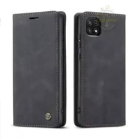 Casing untuk Hp Samsung A22 5G Super Wallet Pro Case PE Leather Full 360 Degree TPU Waterproof Black