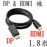 大DP轉HDMI轉換線(1.8米) 公公線 [816]
