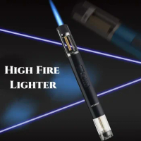 HONEST Pen Type Gas Lighter Outdoor Barbecue Kitchen Torch Jet Creative Pen Spray Gun Windproof Welding High Power Ignition Tool
