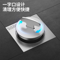 免運 地漏 落水頭 防臭地漏 地漏芯 水孔蓋 集水槽 排水孔座全封閉304全不銹鋼清掃口地漏檢查口檢修口PVC排水管DN50/75/110特惠/開立發票Z1010