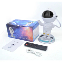 太空人星空投影燈(可動造型 星空投影燈 滿天星 可旋轉 氣氛燈 生日禮物 交換禮物 氛圍燈 小夜燈)