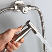 Hand Bidet faucet for Bathroom SUS 304 Stainless Steel Handheld Toilet bidet sprayer set Kit hand sprayer shower head Cleaning