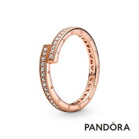 【Pandora官方直營】璀璨相連戒指：鍍14k玫瑰金