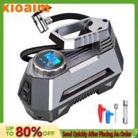 For Xiaomi Portable Air Compressor 150 Psi 12V DC Car Tire Pump With Digital Pressure Gauge Auto Bright Emergency Flashlight