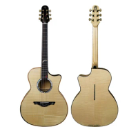 40 Inch Acoustic Guitar 6 Strings Folk Guitar Guitarra 20 Frets Spruce Maple Guitar for Beginners Adults Stringed Instrument