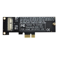 Cablecc PCI Express PCI-E 1X to 12+16Pin 2013-2017 Mac Pro Air SSD Convert Card for A1493 A1502 A1465 A1466